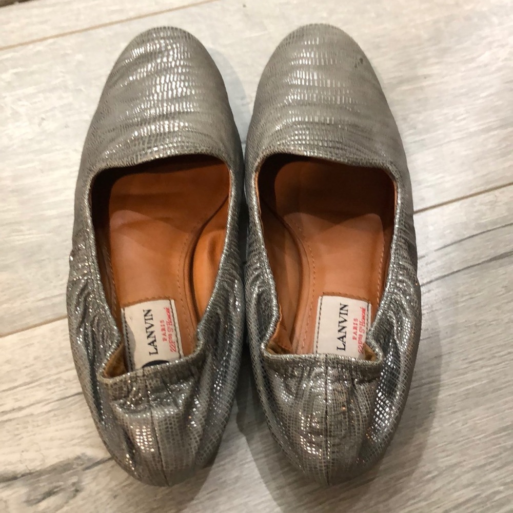 Authentic Lanvin Metallic Flats - image 3